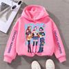 Hoodies Sweatshirts Girls Fashion Top Casual Comfort Hoodie Printed Loose Sweatshirt