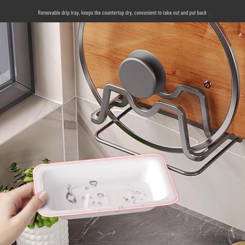 Bieying Wall-Mounted Kitchen Chopping Board Storage Rack