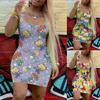 Женское Летнее Сексуальное Повседневное Платье-Майка С Принтом Rugrats, Приталенное, Многоцветное