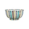 Kutani Ware Iwataya Small Bowl with Colorful Tokusa Design, Japanese Pottery Studio K8-443