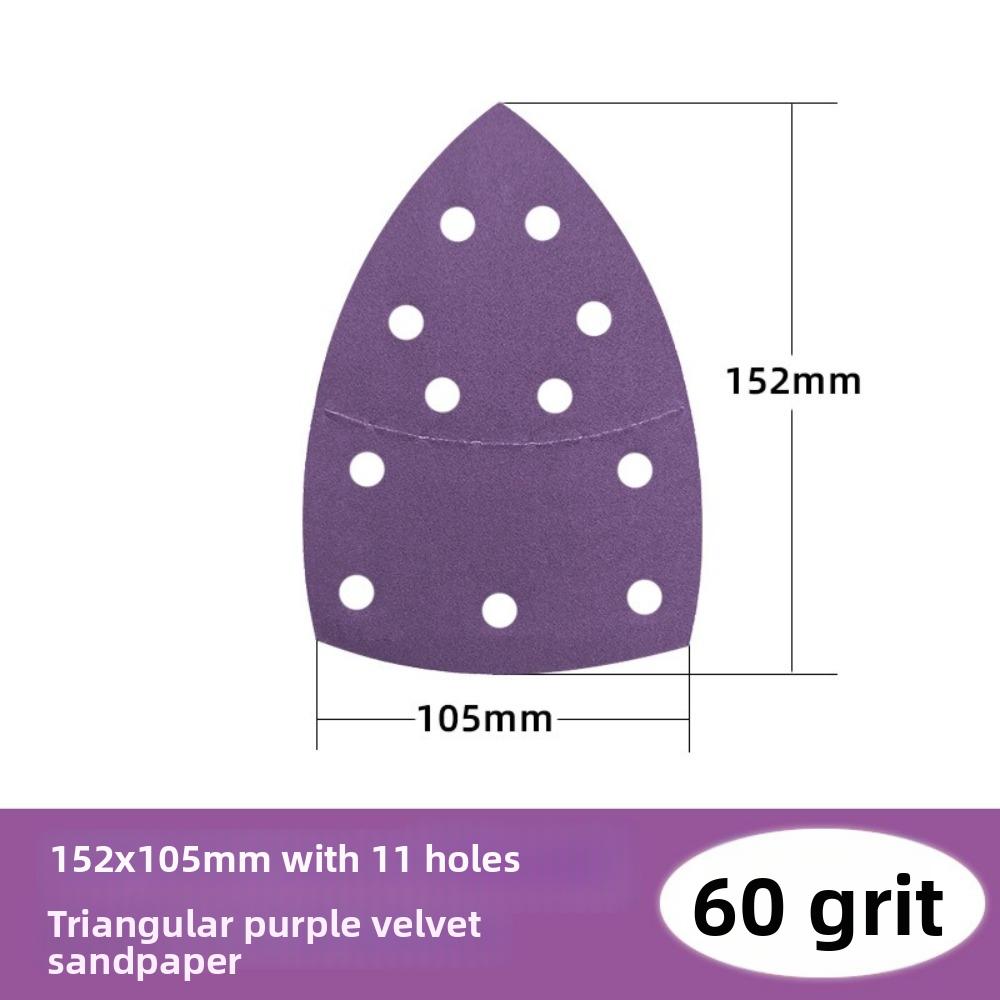 Alumina Oxide Triangle Sandpaper Multi-Purpose Hook and Loop Sandpaper For Woodworking