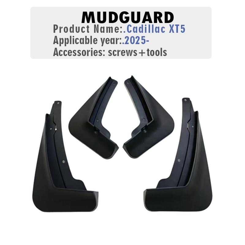 Front Rear 4pcs FOR Cadillac XT5 2025 Mudguard Fender Mud Flaps Guards Splash Mudflaps Car Acceessories