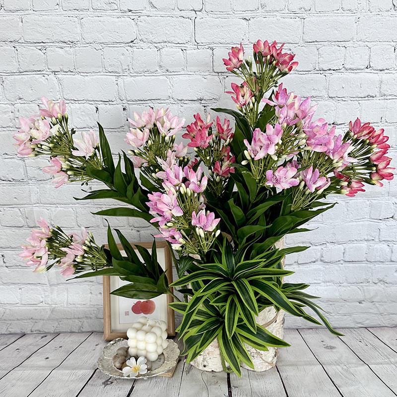 Bridal Ceremony Artificial Jasmine Flower Bouquet With Silk Craft For Home Decoration And Photography Props