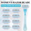 Women Safety Razor 3-layer Stainless Steel Manual Beard Shaving Blades Body Hair B Ikini Underarm Thigh Shaver Portable Shaving