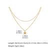 Wind Niche Premium Sense Collarbone Chain Gold, Stainless Steel Flower Stacked Wind Double Necklace Female Nc-1328