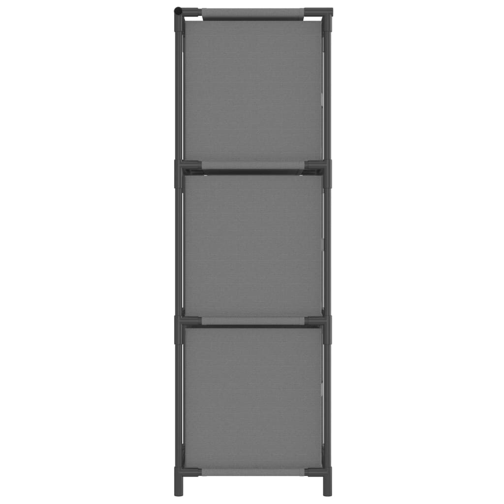 Vidaxl Szafka Z 3 Szufladami Z Tkaniny, Szara, 34X34X101 Cm, Stal
