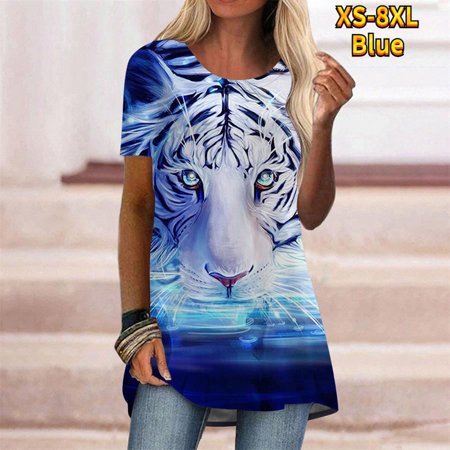 Женская летняя удобная футболка с коротким рукавом и круглым воротником размера плюс, повседневные мешковатые футболки средней длины