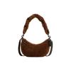 COACH Mira Shearling Dumpling Bag, Portable Crossbody Bag, Shoulder Bag Medium Women's Brown CN316-V5WB1