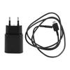 25 Вт PD Зарядное устройство 25 Вт Европа USB Type-C Сверхбыстрое зарядное устройство Европейский дорожный адаптер-вилка с кабелем для зарядки для S20+ N10