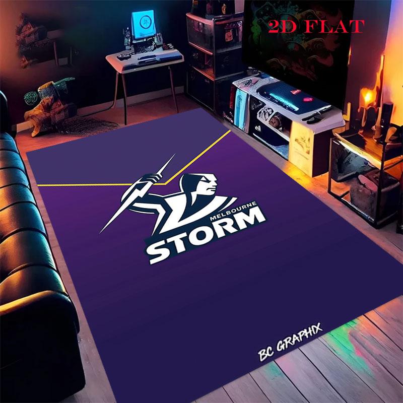 Melbourne Storm Carpet Rug for Living Room Bedroom Home Sofa Decoration,Kids play Nonslip Floor Mat