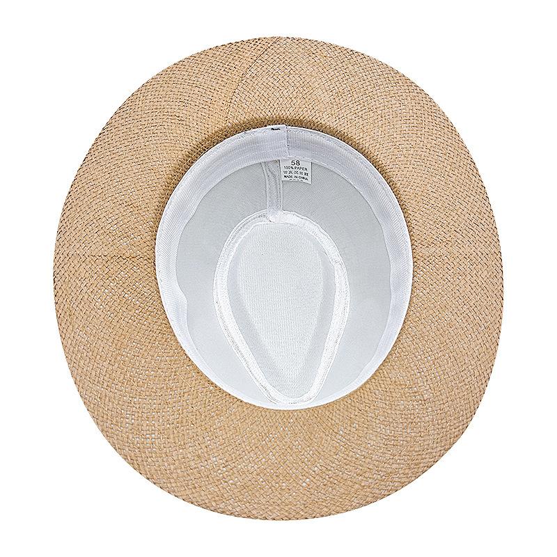 Monofilament Grass Top Hat Solid Color Parent-child Papyrus Top Hat Sunshade Summer and Autumn Sunscreen Hat Outdoor Beach Straw Hat British