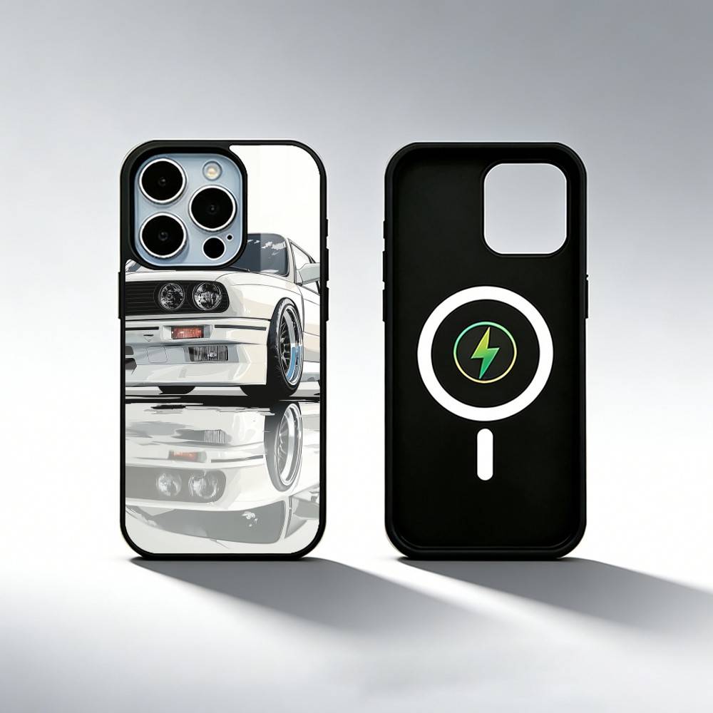 E30 CAR Чехол для телефона для iPhone17,16,15,14,13,12,11 Plus,Pro Max Магнитный для Magsafe Беспроводной зарядки