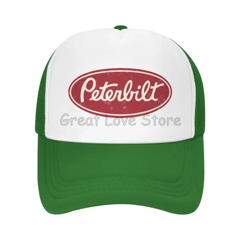 Мужские сетчатые бейсболки Peterbilt Truck Racing, унисекс, хип-хоп, регулируемая кепка snapback, женские летние повседневные кепки от солнца