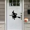 Halloween Sticker Scary Witch Halloween Home Decor Halloweens Stickers Door Wall Decoration Scrubbed Horror Party Supplies Pvc