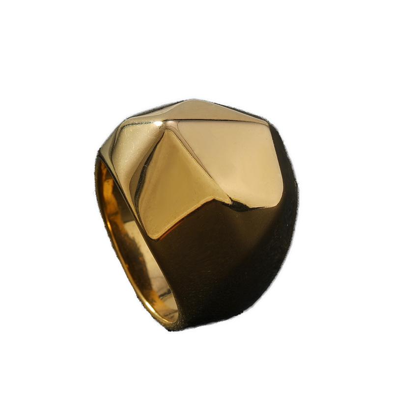 Изделия из литой титановой стали, простое кольцо из нержавеющей стали с яркой многогранной огранкой, мужские украшения