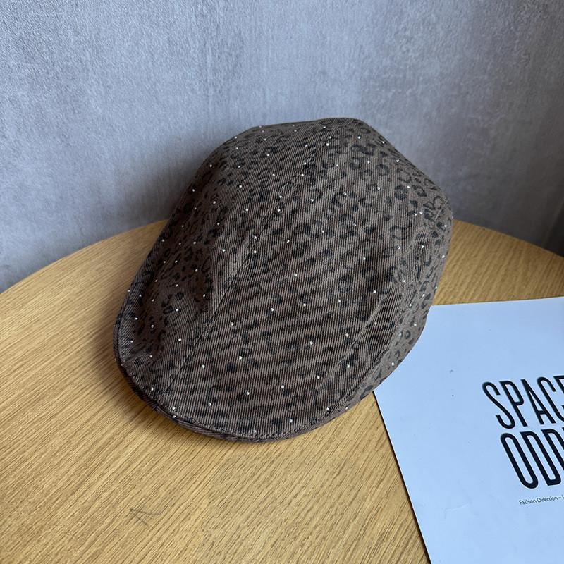 Vintage Style Femme Fatale Cap In Cotton Blend With Short Brim For Casual Wear