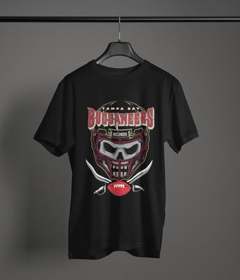Графическая футболка с фан-артом Tampa Bay Buccaneers – Унисекс футболка из 100% хлопка