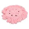 4pcs Cotton Thread Woven Drink Coasters with Tassel Round Pure Color Elegant   Lipstick Pot Pads Mats
