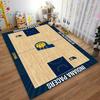 Ковровая дорожка в стиле баскетбольной площадки Indiana Pacers для домашнего декора. Подходит для использования в качестве противоскользящего коврика для гостиной, спальни, диванов