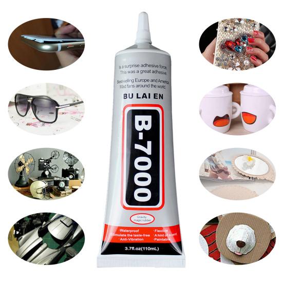 2Pcs B7000 Multi-purpose Glue Semi-fluid Strong Adhesive Waterproof Universal Glue DIY Jewelry Crafts for Metal
