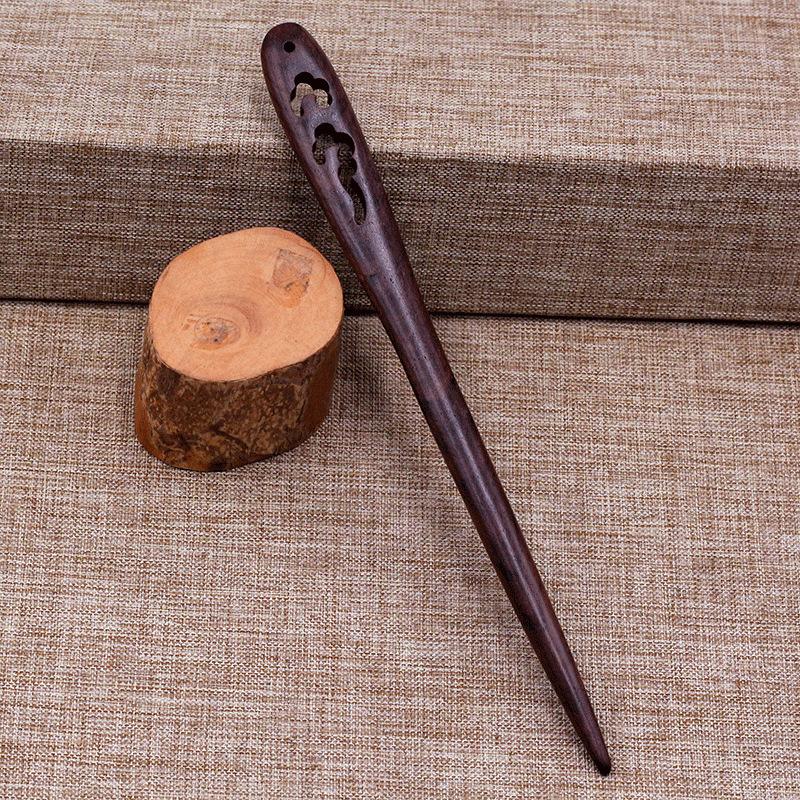 Hair Clasp Ladies Gift Wooden Vintage Ebony Accessories Guajacwood Hairpin