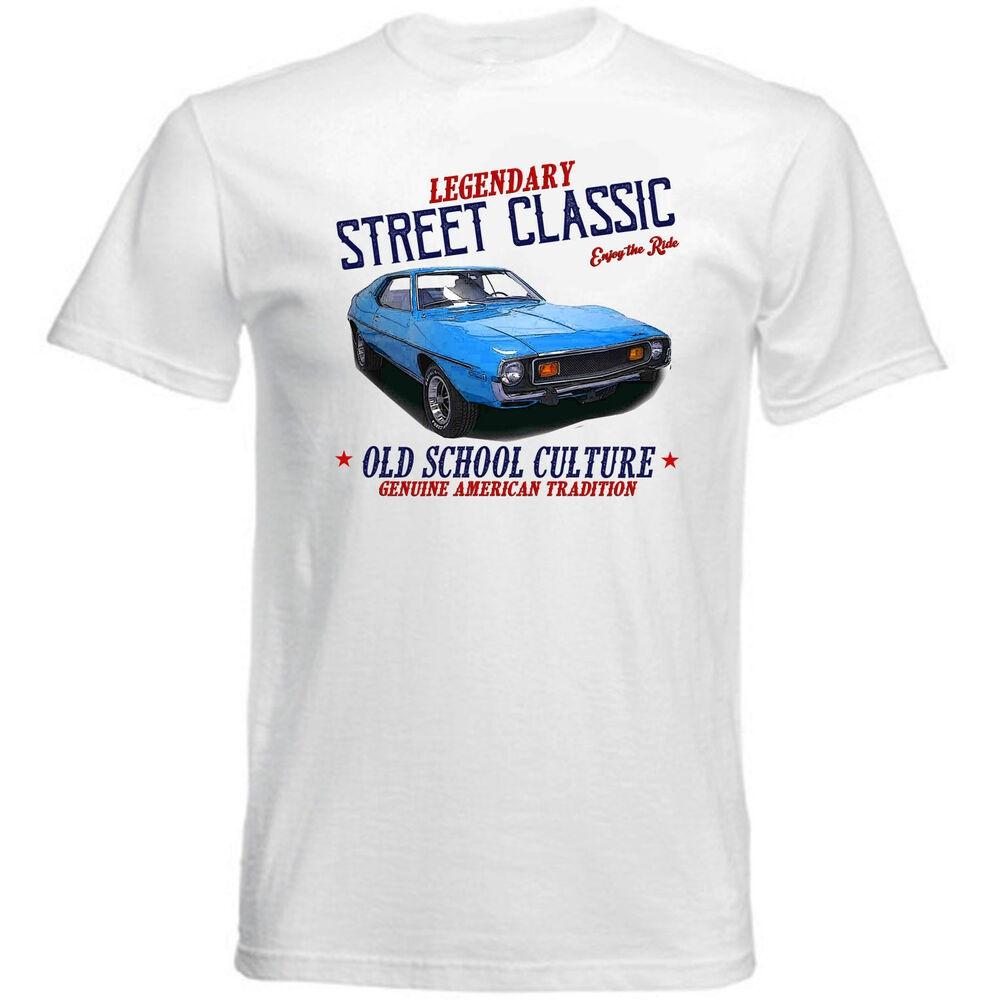Винтажная хлопковая футболка American Car Amc Javelin