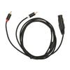 Кабель XLR на двойной RCA гнездо-штекер с низкими потерями, бесшумный Y-разветвитель-дубликатор, стереофонический межкомпонентный кабель 1 м