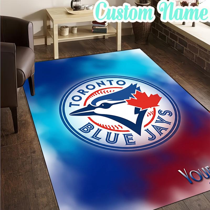 Custom Name Torontos baseball Rug, Office Rug, Chair Rug, Carpet for Living Rooms, Doormat Game Rug Home Decor Christmas Gifts
