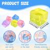10Pcs Ice Cube Squishy Squeeze Toys Kids Adult Stress Relief Toy Soft Pinch Sensory Entertainment Games Halloween Christmas Gift