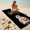 1Pc Baby Yoda Desert Adventure Beach Towel Microfiber Beach Towel Thin Absorbent For Beach Swimming Yoga Bath Sports 0917169