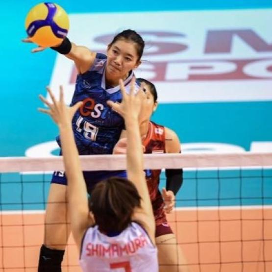 Волейбольная женская национальная майка без рукавов 2023, спонсор, антибактериальная, Grand Sport, Таиланд