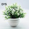 Artificial Plant Pot Ornamental Photo Props Plastic Desktop Fake Grass Plants for Outdoor