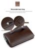 Saqi Kangaroo Men's Waterproof PU Business Clutch Bag - Casual Travel Handheld Bag