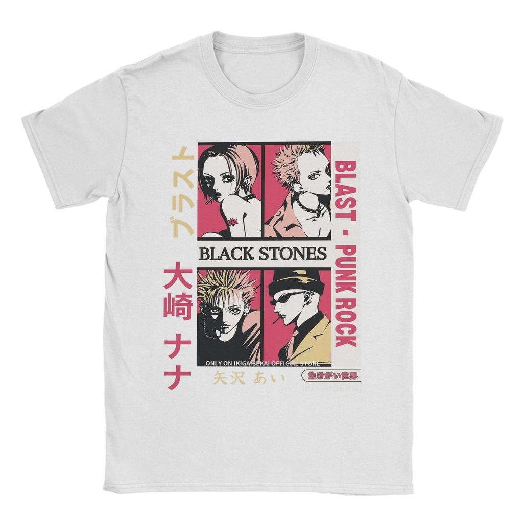 Amazing Anime Nana Osaki TShirts Unisex Crew Neck Pure Cotton T Shirts Short Sleeve Tee Shirt Birthday Present Tops