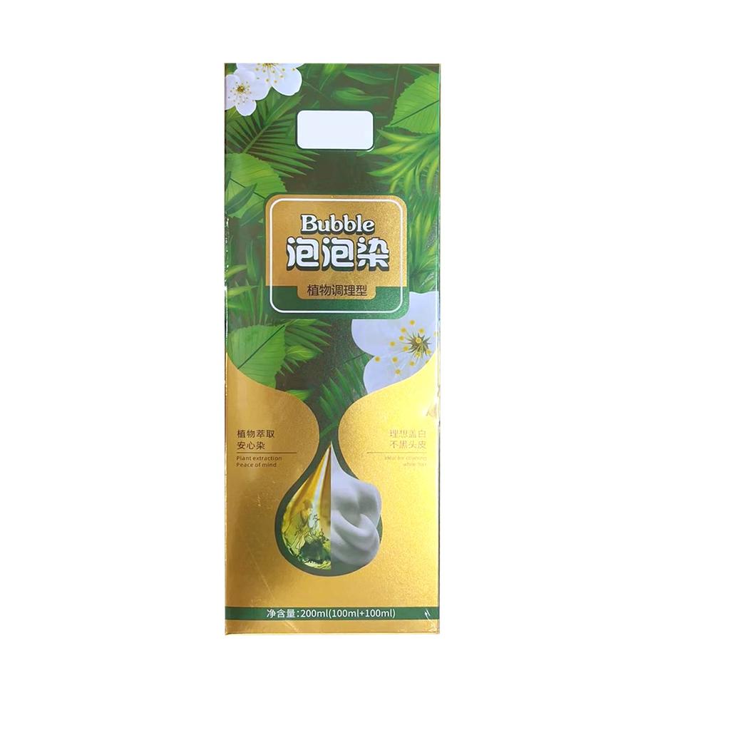 Bubble Hair Plant Hair Шелковистые Красивые Плавающие Волосы Не Повреждает Кожу Головы Не Повреждает Волосы, Используется Для Серых Волос Цветной Пузырек 200мл