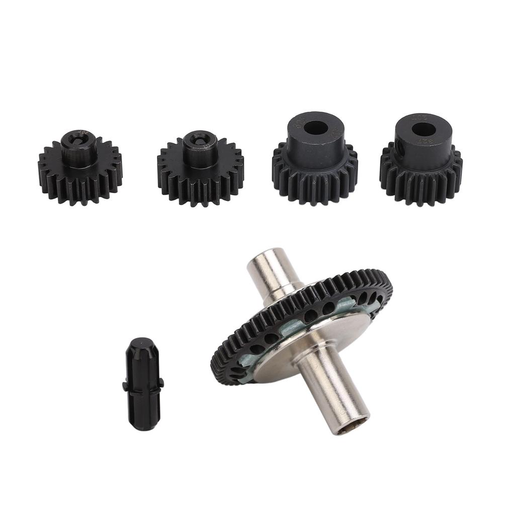 57T 0.8mod Slipper Gear Set Hardened Steel 20T 21T RC Motor Gear with Output Shaft for ARRMA 1 10 1 8 4S RC Cars Black
