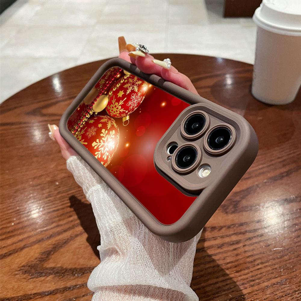 N111 Merry Christmas art Happy New Year Мягкие чехлы для телефонов Angel Eyes для iPhone 16 15 14 13 11 Pro Max 8 7 6s Plus 12 mini XR XS Max Противоударный чехол