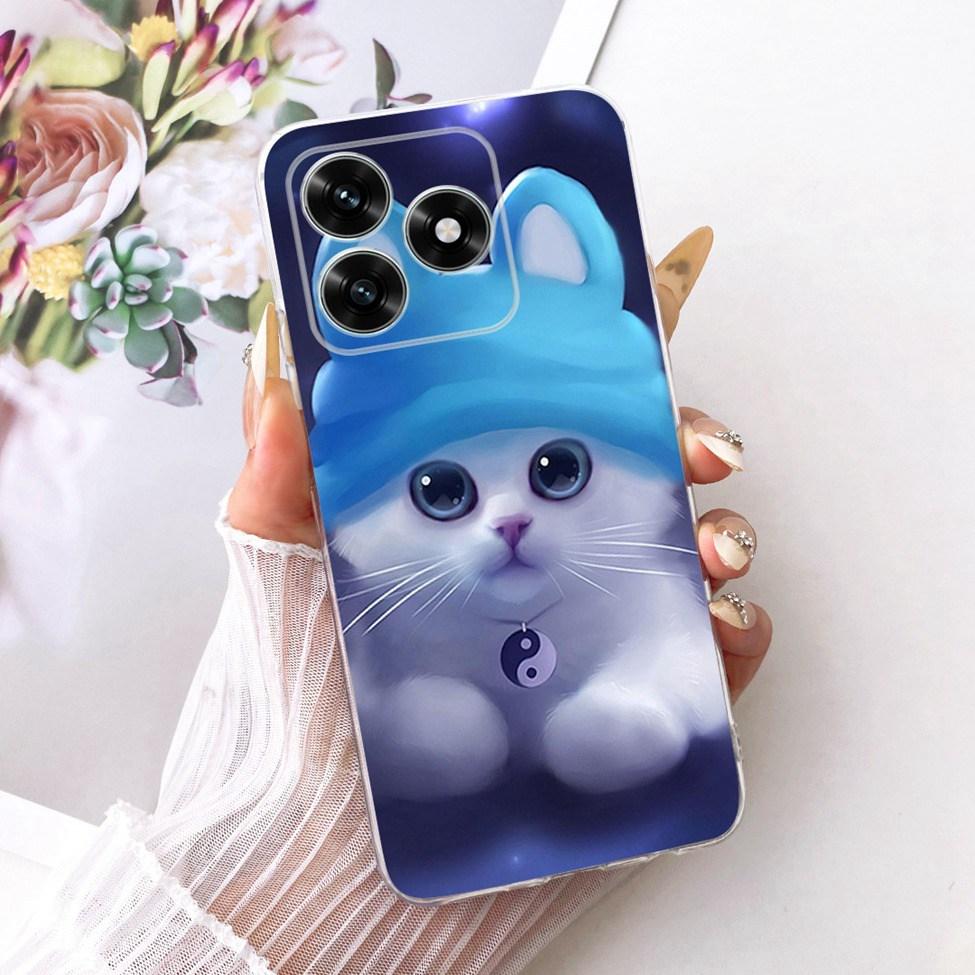 Case For Honor X5C Plus Cover Transparent Luxury Cute Cat Fashion Butterfly Cool Painted Casing For Honor X5cPlus