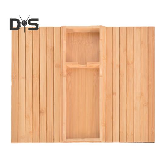 Подлокотник для дивана из бамбука с подстаканником, нескользящий органайзер для дивана, складной столик для дивана, телефон, пульт дистанционного управления