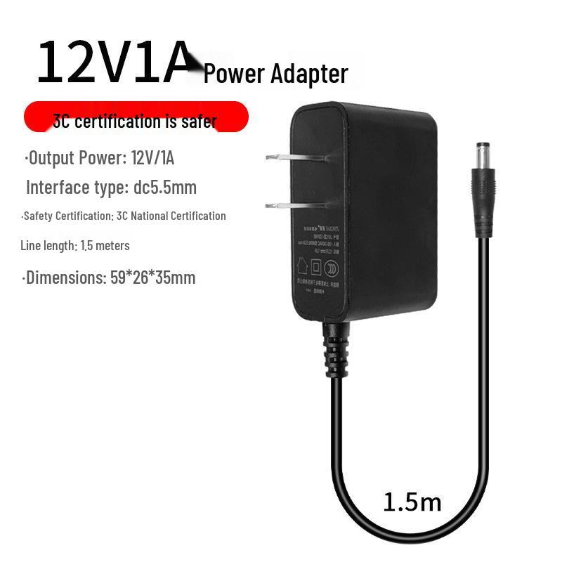 Сертифицированный 3C Адаптер питания 12В 1А для модемов, роутеров, коммутаторов и ТВ-приставок, 1000 мА