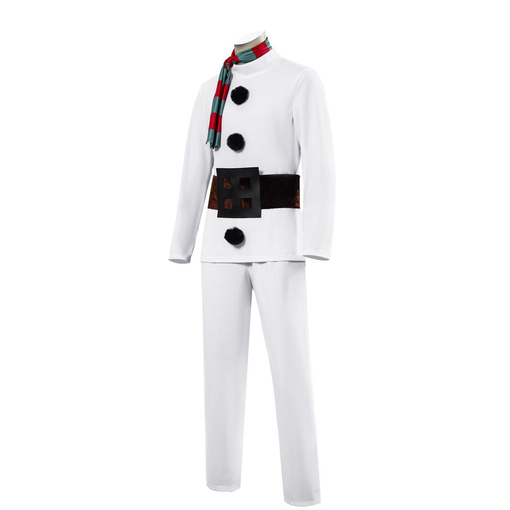 Adult Snowman Costume for Couples - Christmas Cosplay & Party Outfit