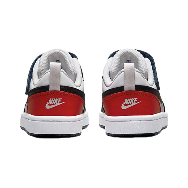 Nike Court Borough Low 2 PS Белый Темно-синий Черный Красный DO7447-101