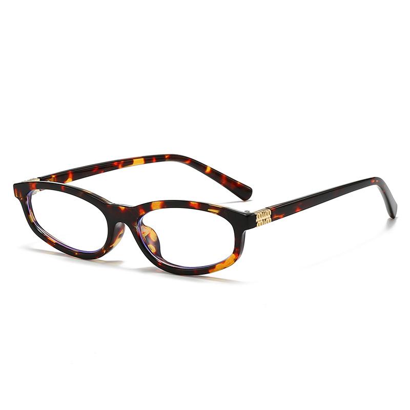 Ретро очки с леопардовым принтом Женская оправа для очков