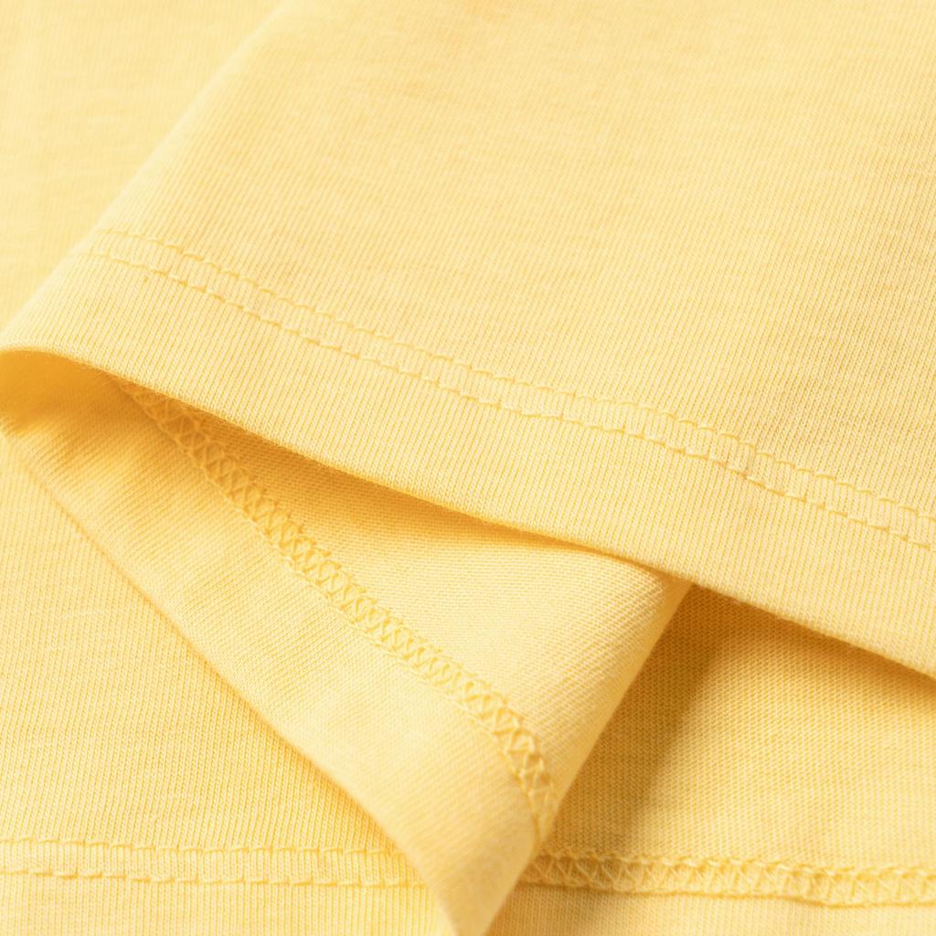 Polo Ralph Lauren Kids однотонная повседневная футболка с круглым вырезом и коротким рукавом, детские топы желтого цвета CWPOTSHG8020270-700