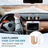 Автомобильная ваза для цветов, клипса на воздуховод, стеклянная подставка для размножения растений, деревянный автомобильный эстетический декор интерьера для седана