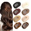 4PCS/Set  Matte Seamless Grab Clip Hairpin Simple Back Head Leopard Print Shark Clip Duck Bill Clip Hair Accessories