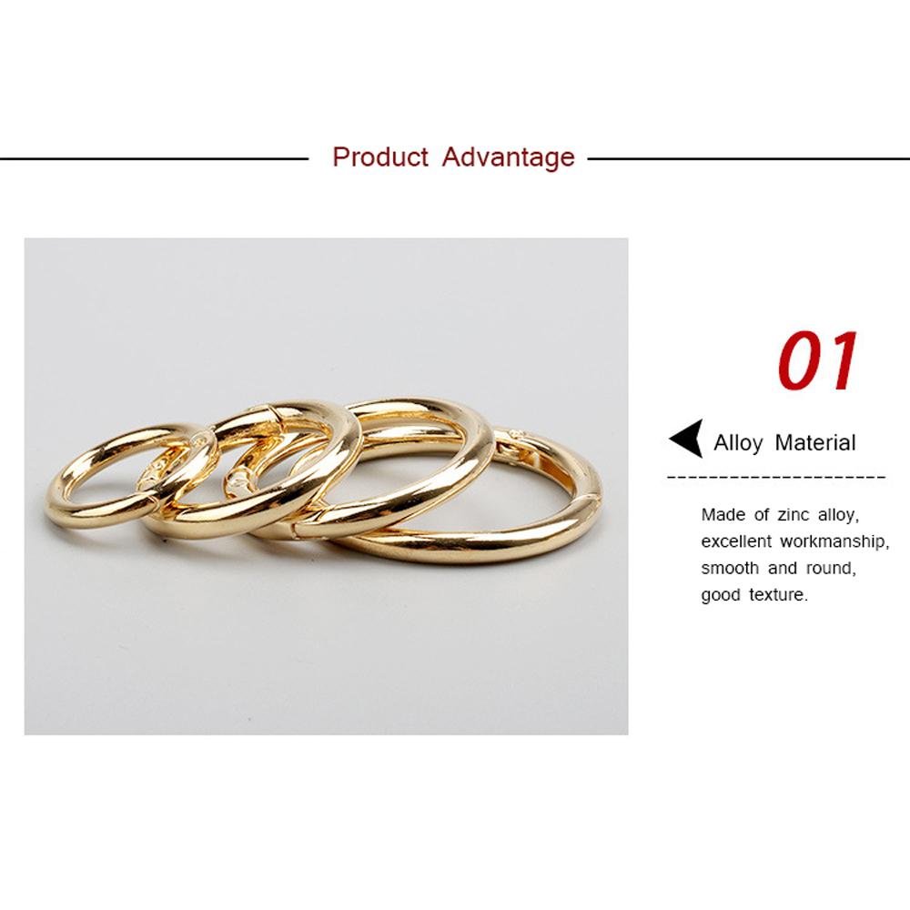 Bag Dog Chain Handbags Round Zinc Zinc Zinc Alloy Openable O-Ring Buckle Snap Clasp Spring Gate Snap Hooks