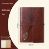 Retro Leaf Ring-Bound Travel Journal Notebook