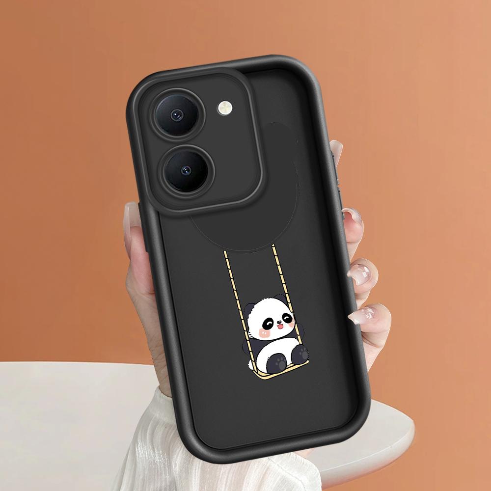 Мягкие силиконовые квадратные лестницы с мультяшным узором, полное покрытие, защита камеры, противоударный чехол для iPhone Infinix Tecno Vivo