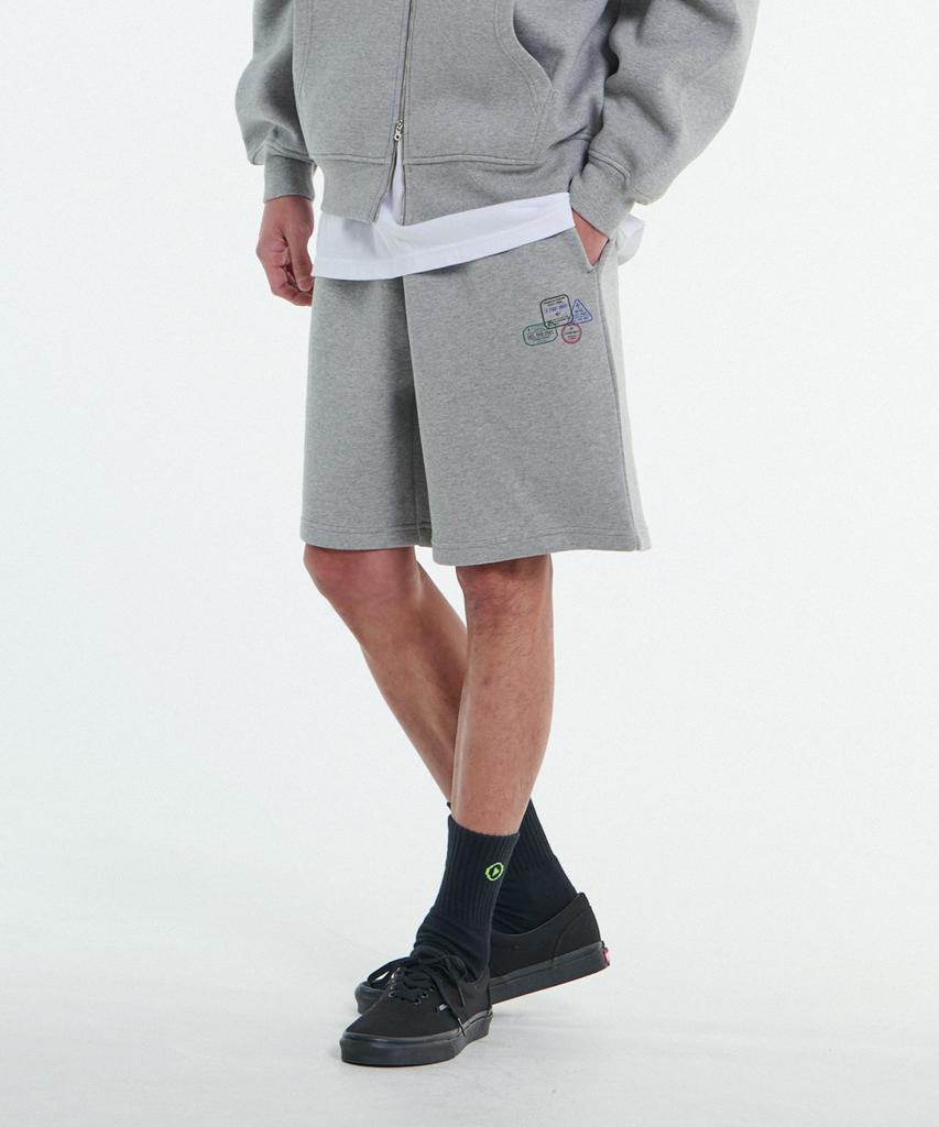 Gesison [2 шт.][L~4XL] Фирменные широкие толстовки большого размера, короткие штаны